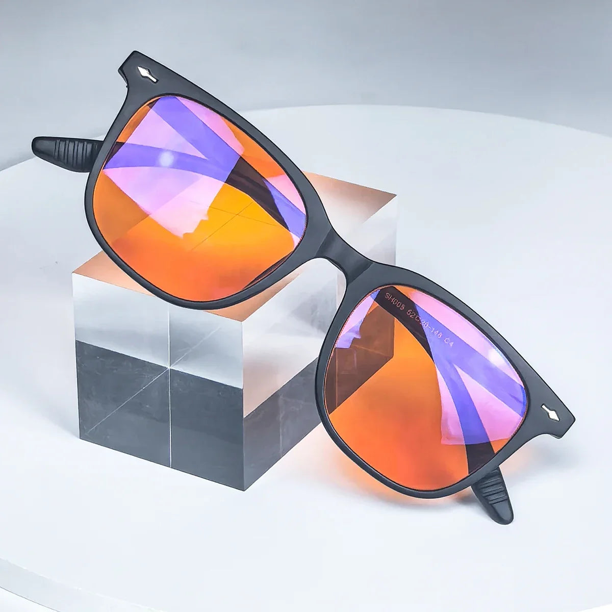 Lunettes verre colorés anti lumière bleue